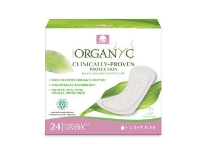 Organyc menstruační vložky z biobavlny slipové slabé 24ks