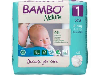 Bambo Nature 1, 2-4kg, 22ks