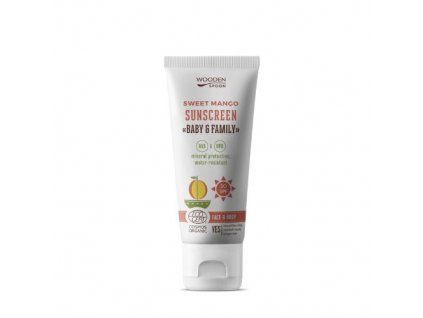 ce832f8dfd48f14482907a5a950b0b4a opalovacie telove mlieko mango baby family spf50 wooden spoon 100ml